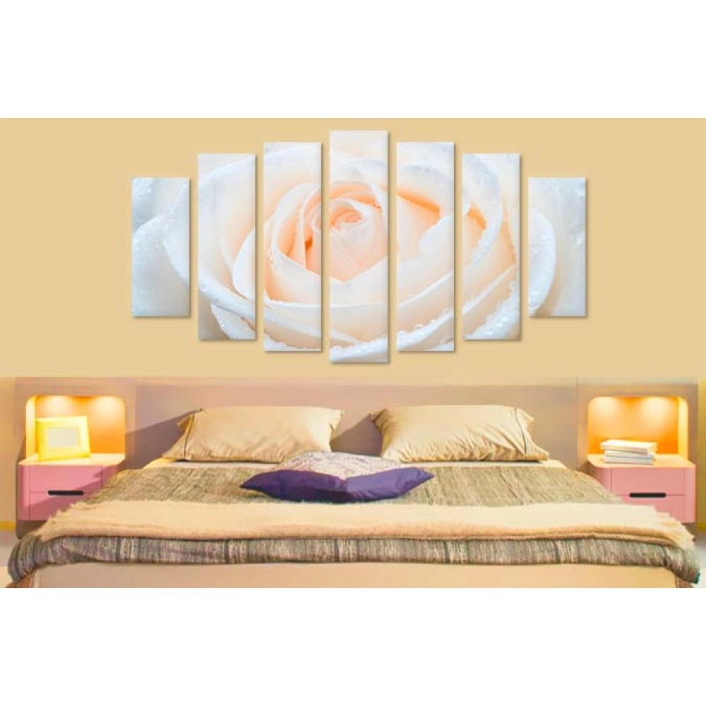 Tablouri canvas 7 piese trandafir