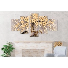 Tablouri canvas living copac si cerbi