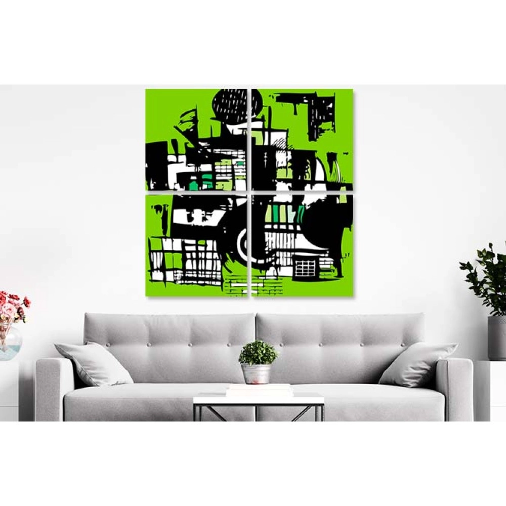 Tablouri canvas green 4256