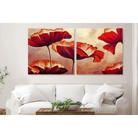 Tablouri canvas maci rosii 99200