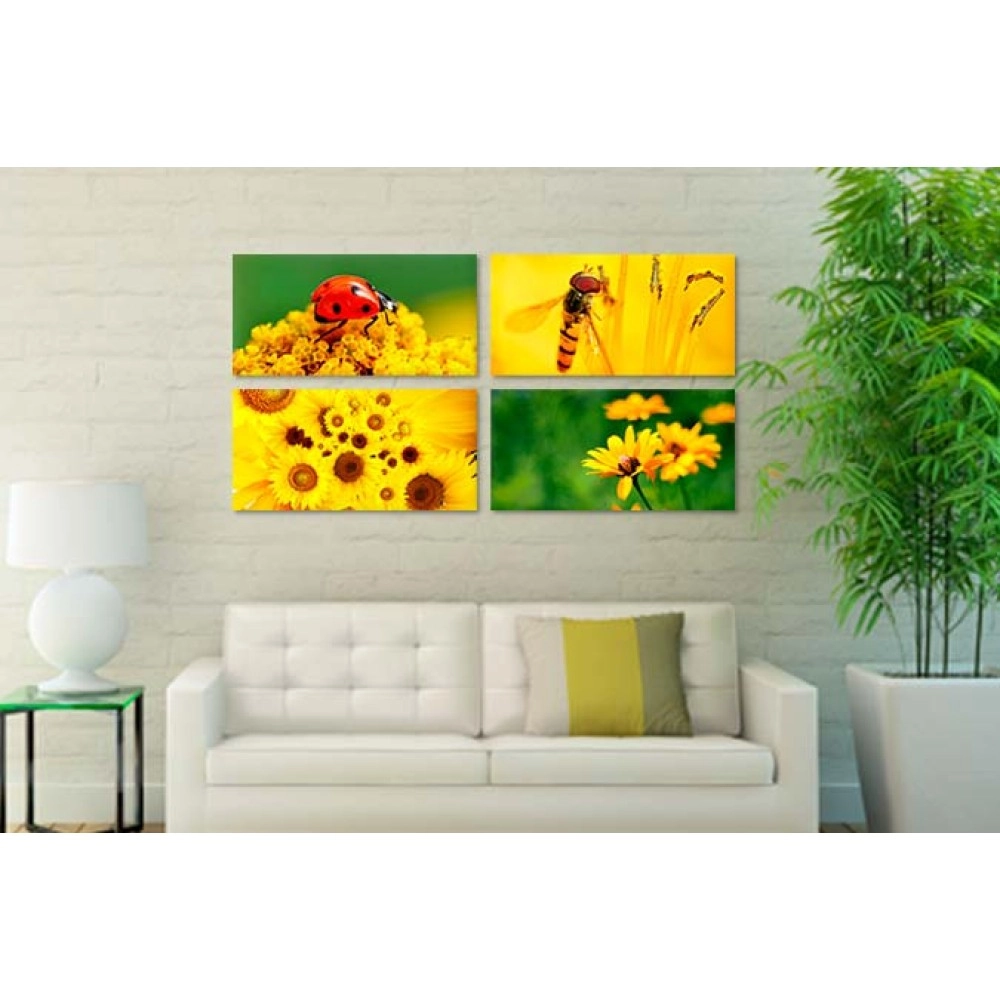 Tablouri moderne galben-verde 302