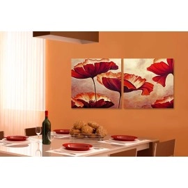 Tablouri canvas maci rosii 99200