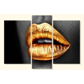 Tablouri moderne buze aurii