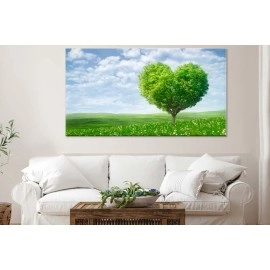 Tablouri canvas heart-tree 42051