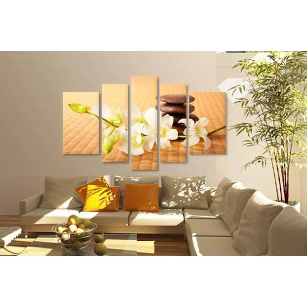 Tablouri canvas Orhidee si bambus 1042