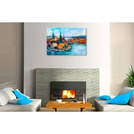 Tablouri canvas Oras pe malul marii 8787