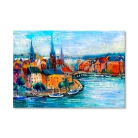 Tablouri canvas Oras pe malul marii 8787