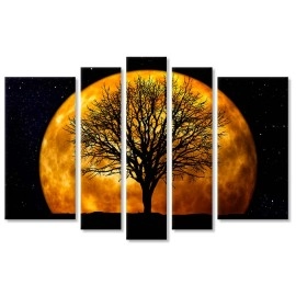 Tablouri canvas Copac si luna plina 6664