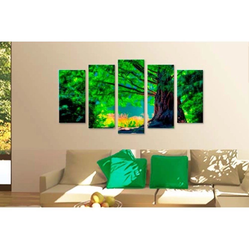 Tablouri canvas Vesnic verde 5623