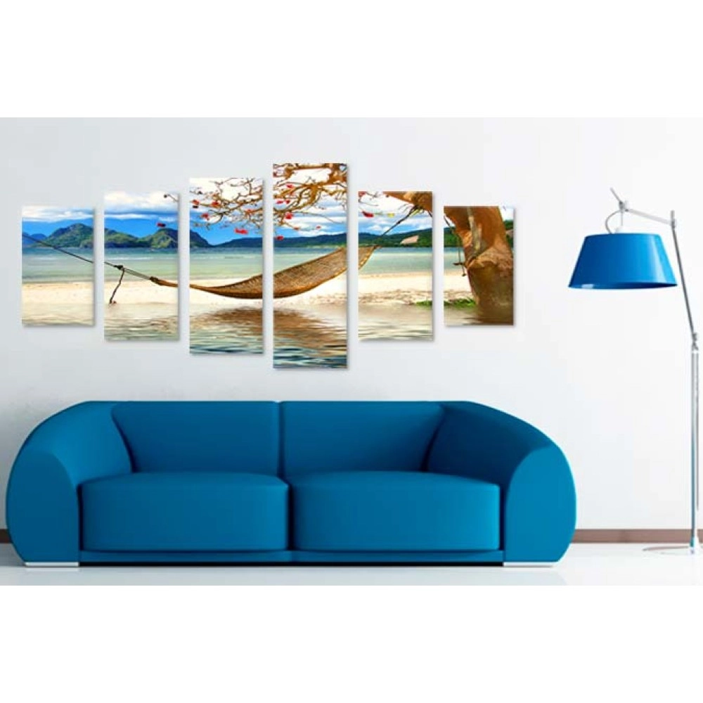 Tablouri canvas Hamac pe plaja 9208