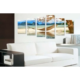 Tablouri canvas Hamac pe plaja 9208