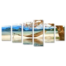 Tablouri canvas Hamac pe plaja 9208