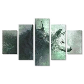 Tablouri canvas Lupi feng-shui 6525