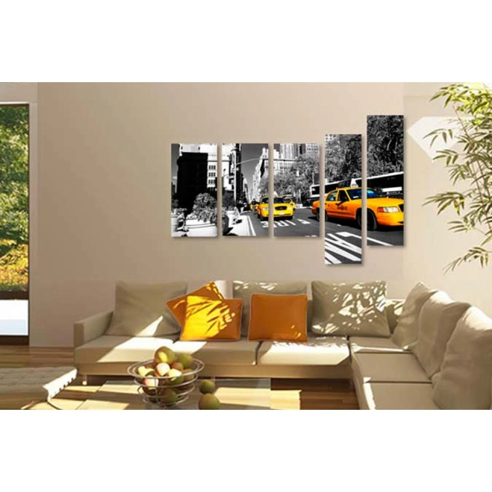 Tablouri canvas NY Taxi galben 1748